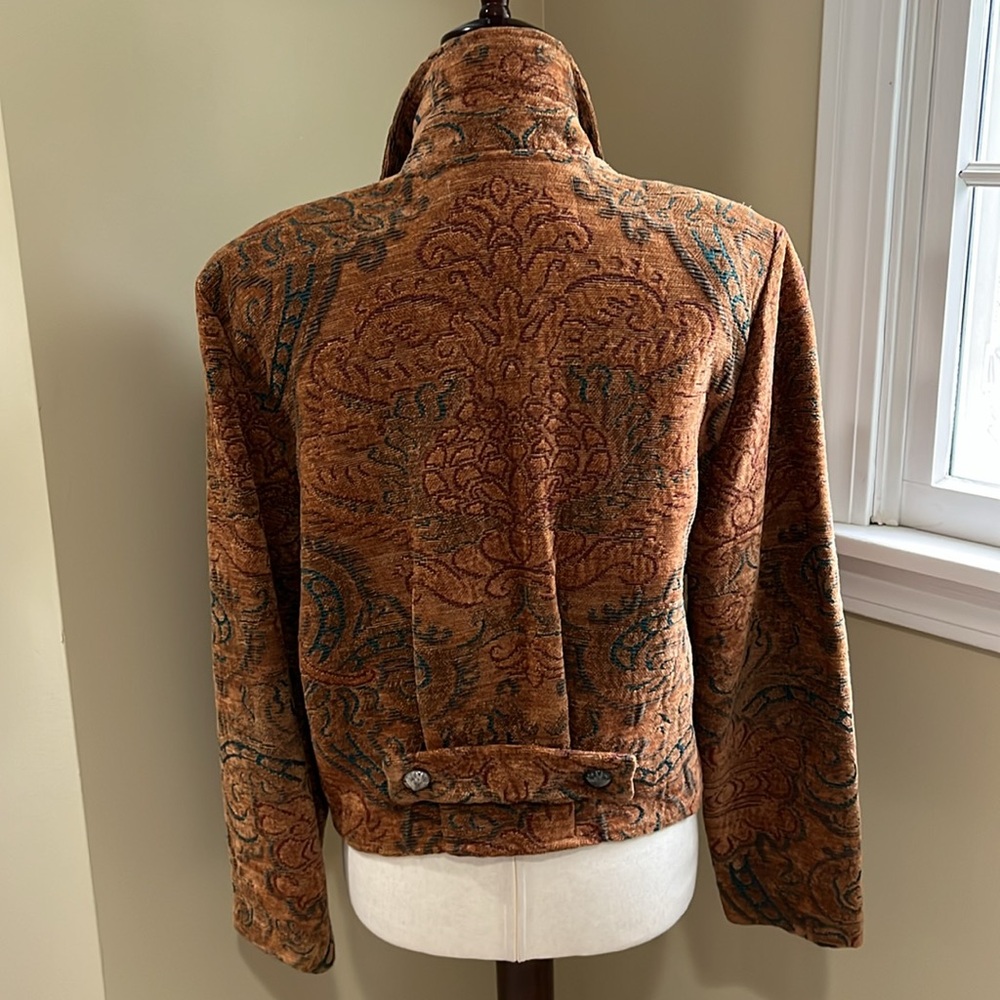 Silverado Women's Paisley Bomber Jacket - Tan - Picture 3 of 12
